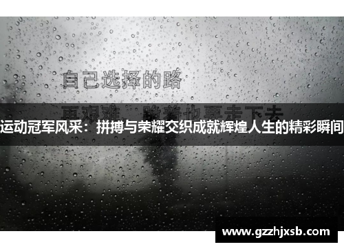 运动冠军风采：拼搏与荣耀交织成就辉煌人生的精彩瞬间
